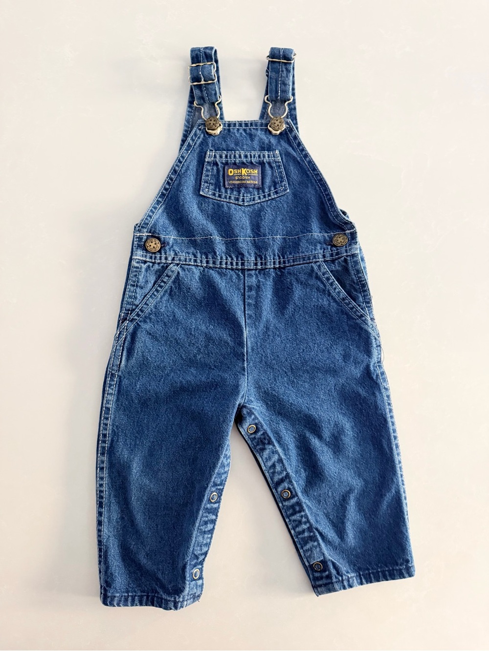 Vintage OshKosh B'gosh Denim Overalls • Size 24M